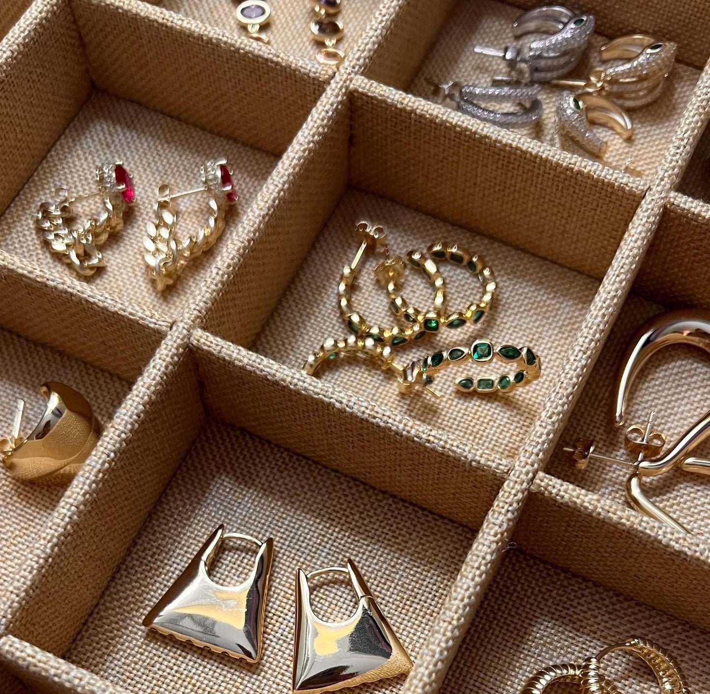 Gold hoop earrings,small hoop earrings,Bezel CZ Half Hoop Earrings,CZ hoop earrings,diamond hoop earrings,trendy earrings,gift for her