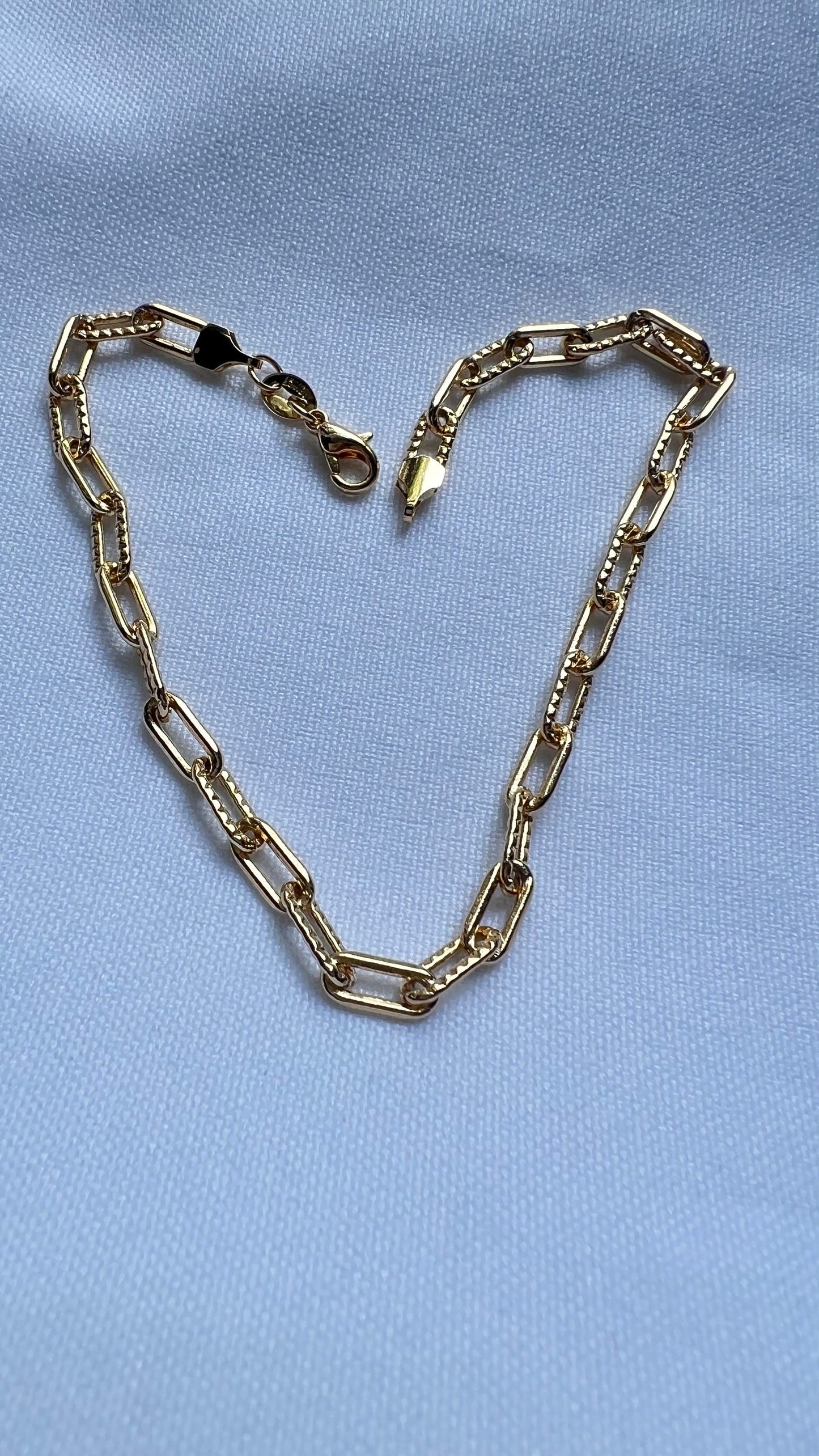 18 K gold filled anklet bracelet,paperclip ankle bracelet,link anklet bracelet,summer jewelry,everyday jewelry for her foot jewelry