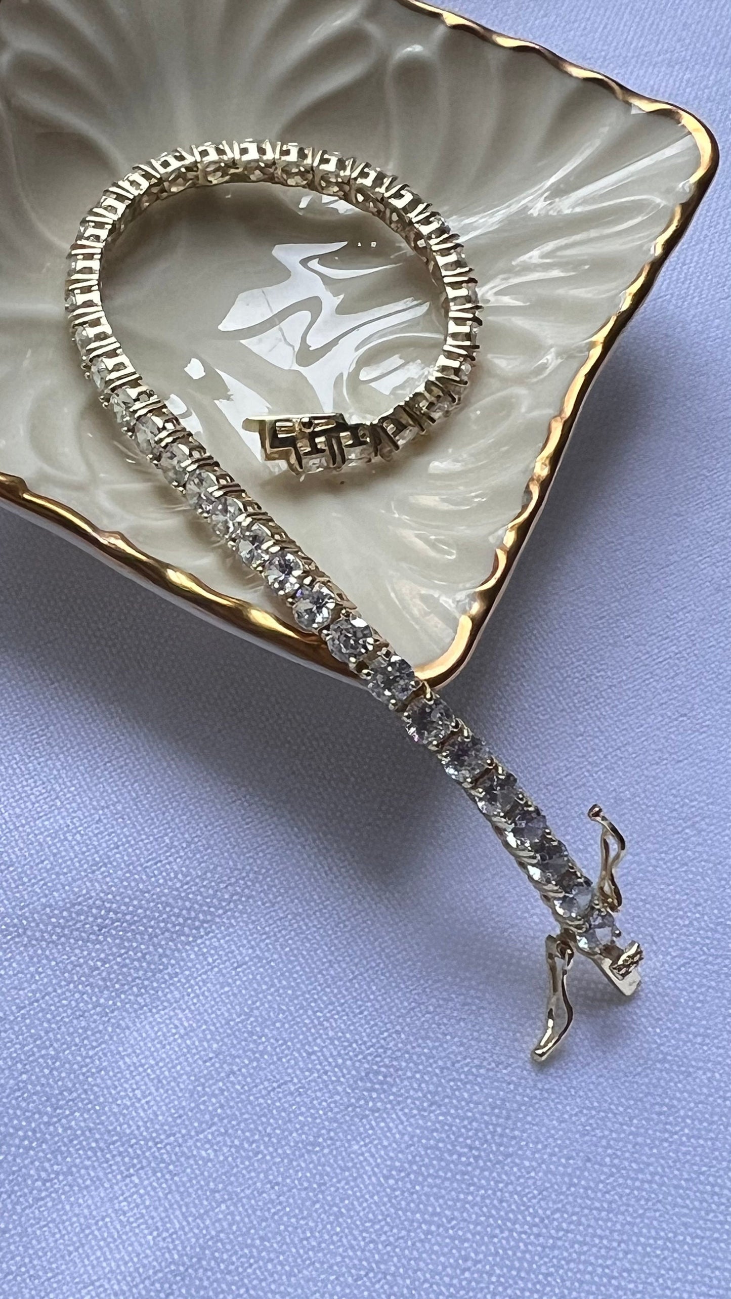 Gold Tennis Bracelet,Cubic Zirconia tennis bracelet,Dainty bracelet,Wedding Jewelry,Minimalist Stacking Bracelet,Gift for Her