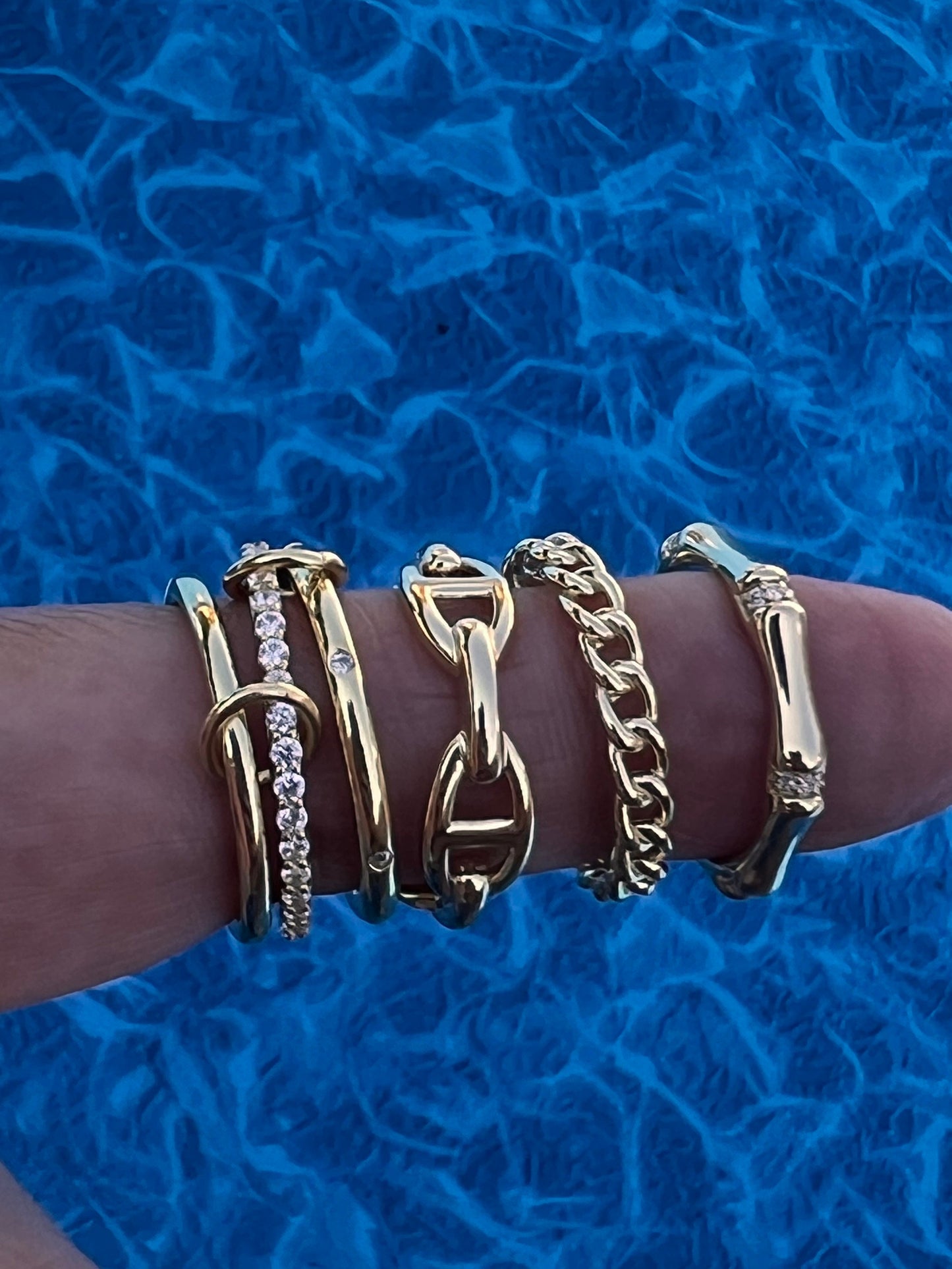 Gold link ring ,chain ring solid chain link ring , gold chain link ring ,stackable open chain link ring , dainty rings for women,gold ring