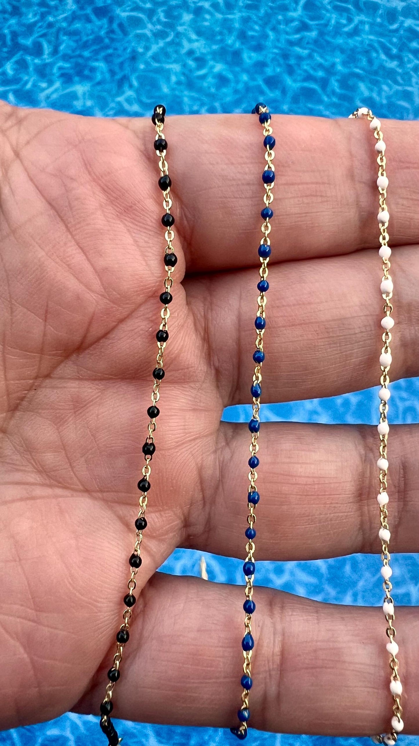 14K Gold Plated anklet,dainty beaded anklet bracelet,adjustable ankle bracelet,beach anklet for women,summer anklet jewelry layered anklet