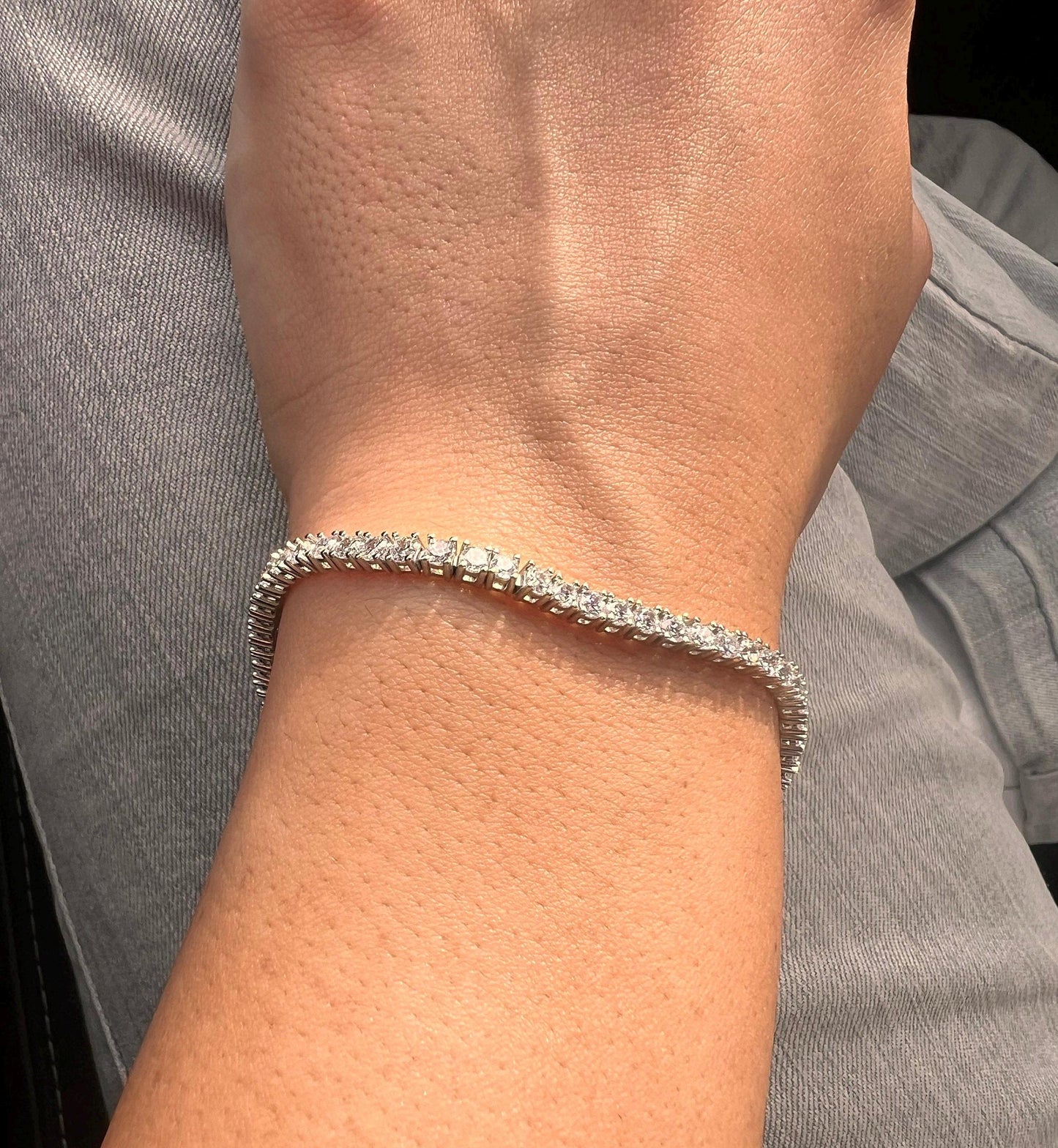 Sterling Silver CZ Tennis Bracelet - Classic 7-Inch Design