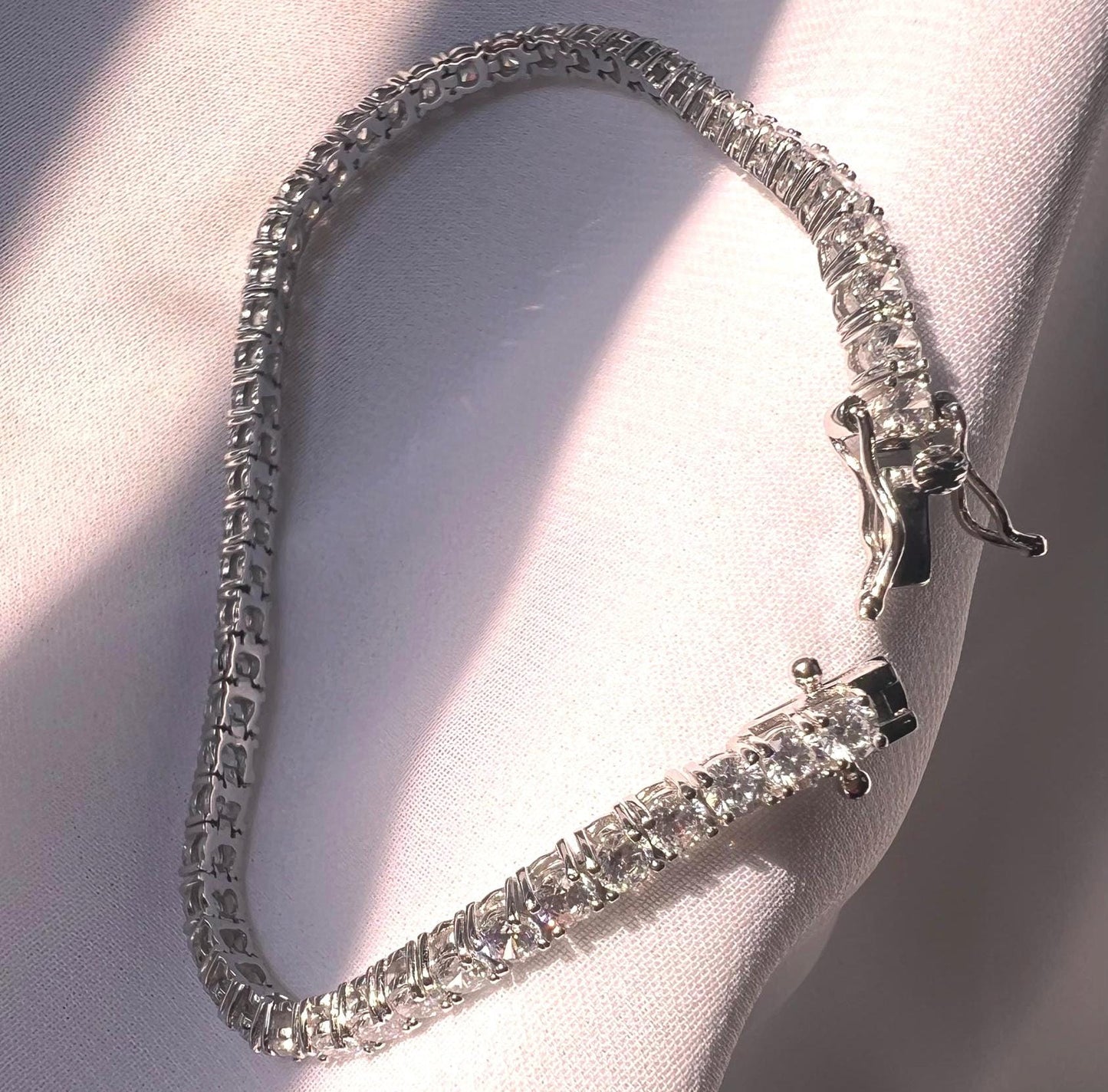 Sterling Silver CZ Tennis Bracelet - Classic 7-Inch Design