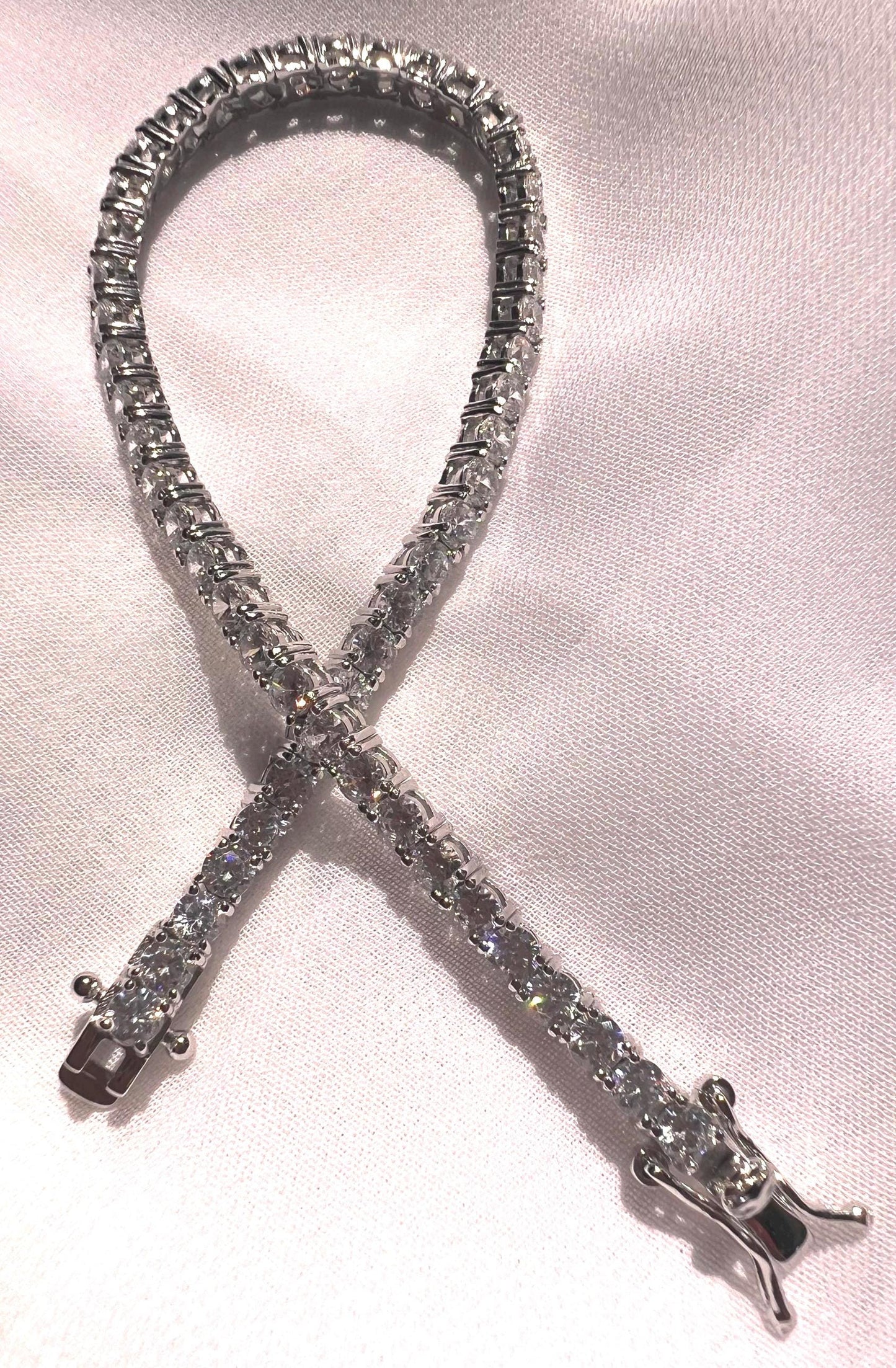 Sterling Silver CZ Tennis Bracelet - Classic 7-Inch Design