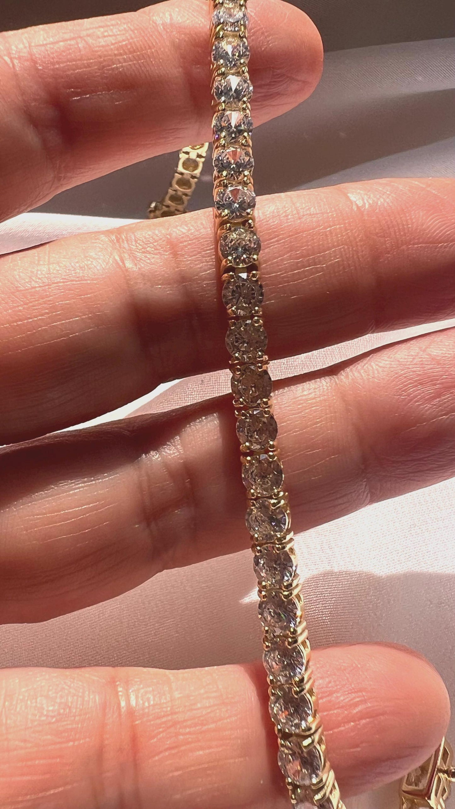 Gold Tennis Bracelet,Cubic Zirconia tennis bracelet,Dainty bracelet,Wedding Jewelry,Minimalist Stacking Bracelet,Gift for Her