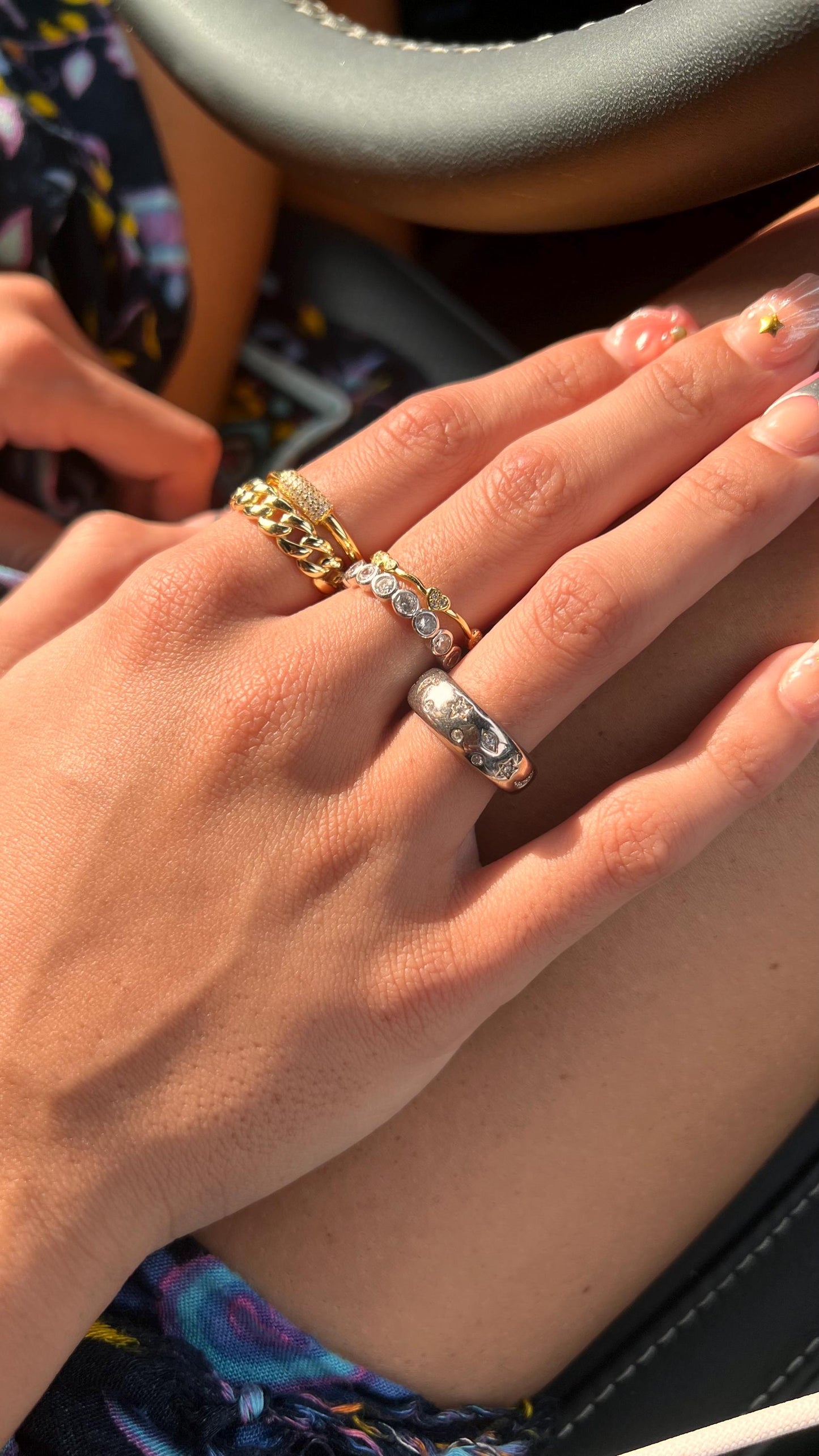 Sterling Silver Eternity Band: Round Cubic Zirconia Bezel Ring