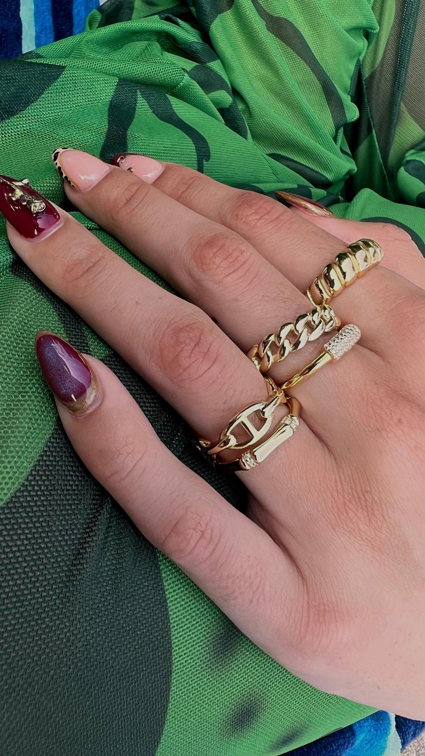 Croissant Ring: Braided Statement Band,Twist Ring,Signet Ring,Dome Ring,Rope Ring,14 K gold plated ring,Gift for her