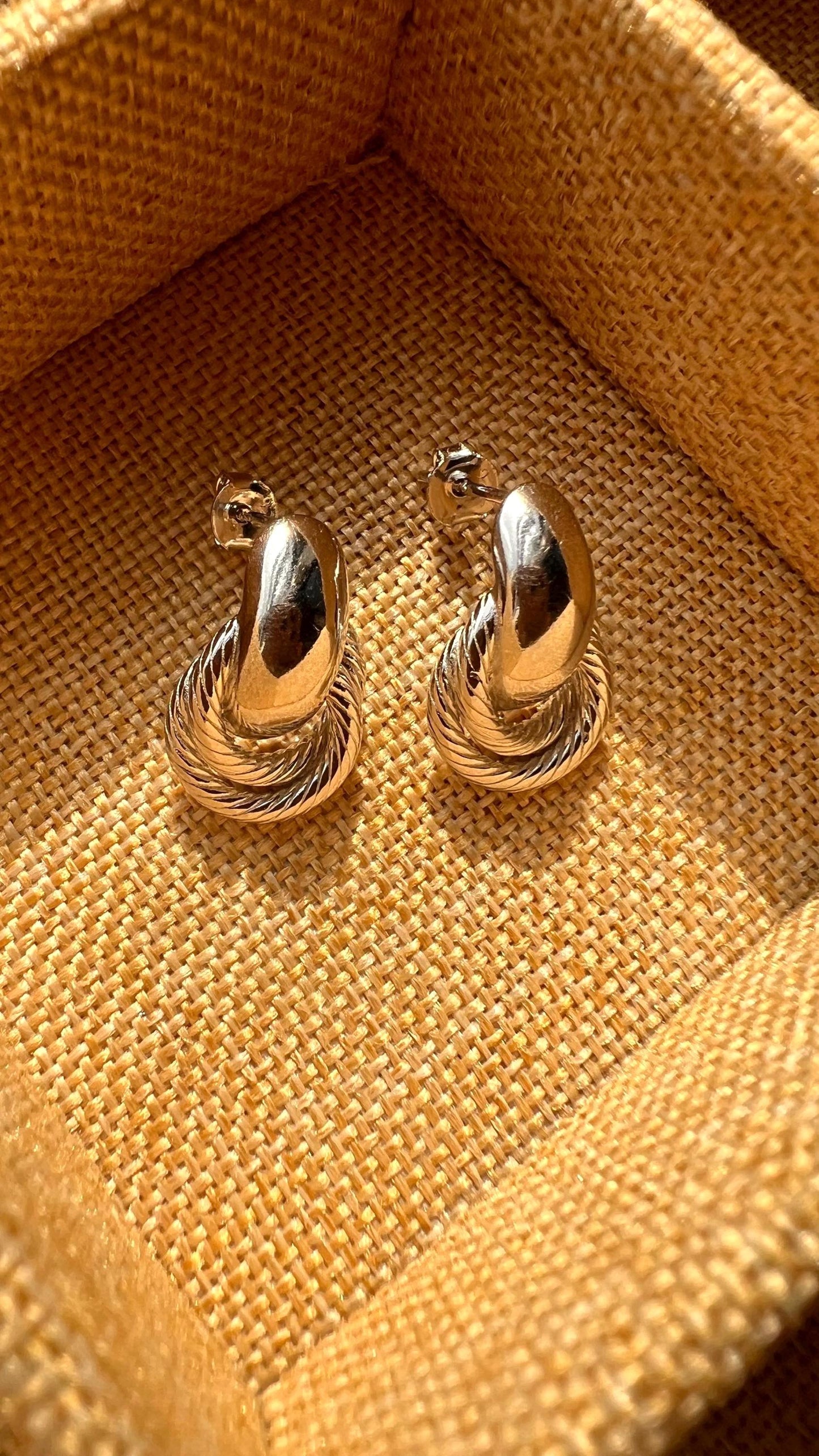 Sterling Silver Twist Drop Earrings: Chunky Trendy Jewelry