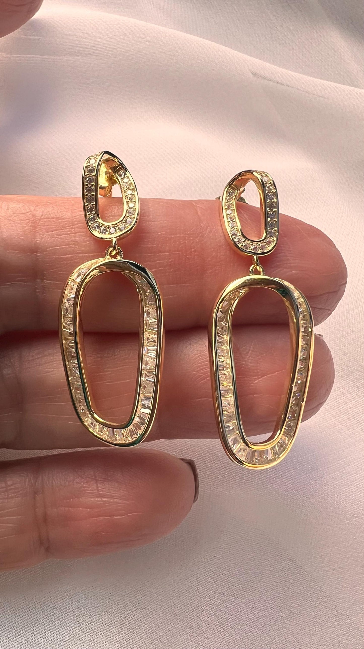 Hanging Earrings,Bridal Earrings,Cubic Zirconia Drop Earrings,Dangle Earrings,Wedding Jewelry