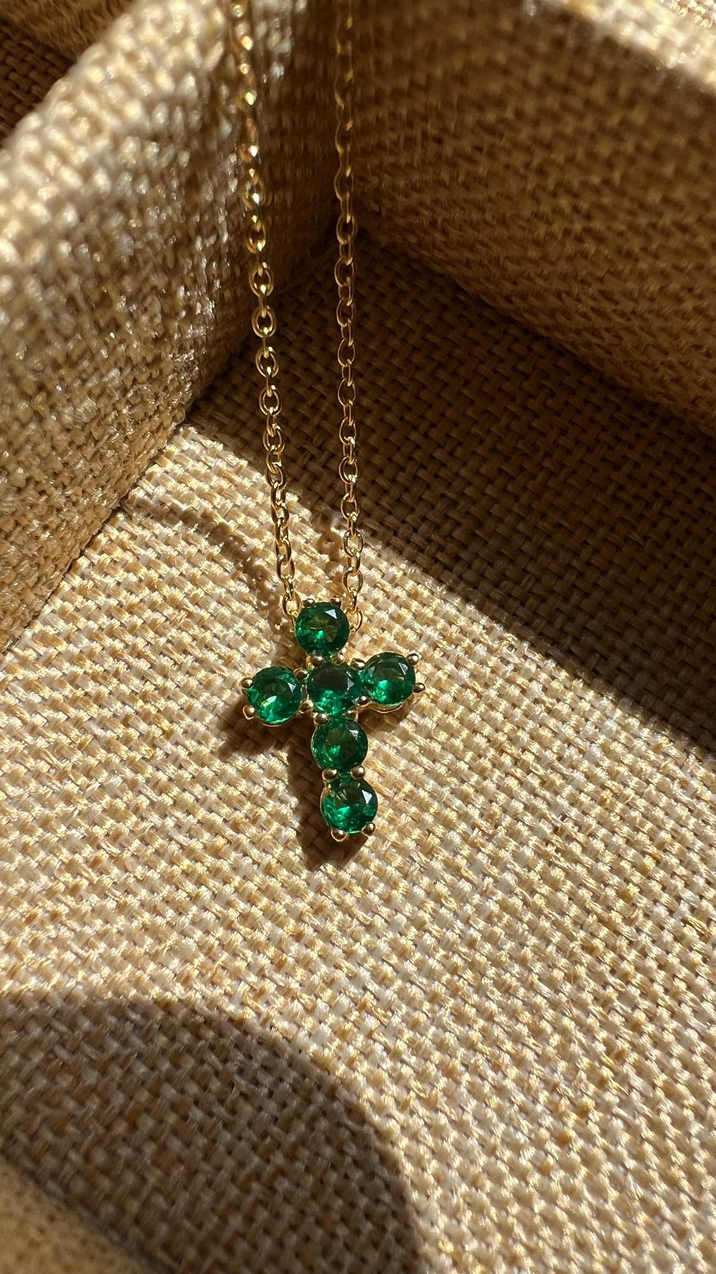 Cross Necklace,Religious Necklace,CZ Cross Pendant,Faith Jewelry,Stackable Necklace,Gemstone Cross Pendant Necklace
