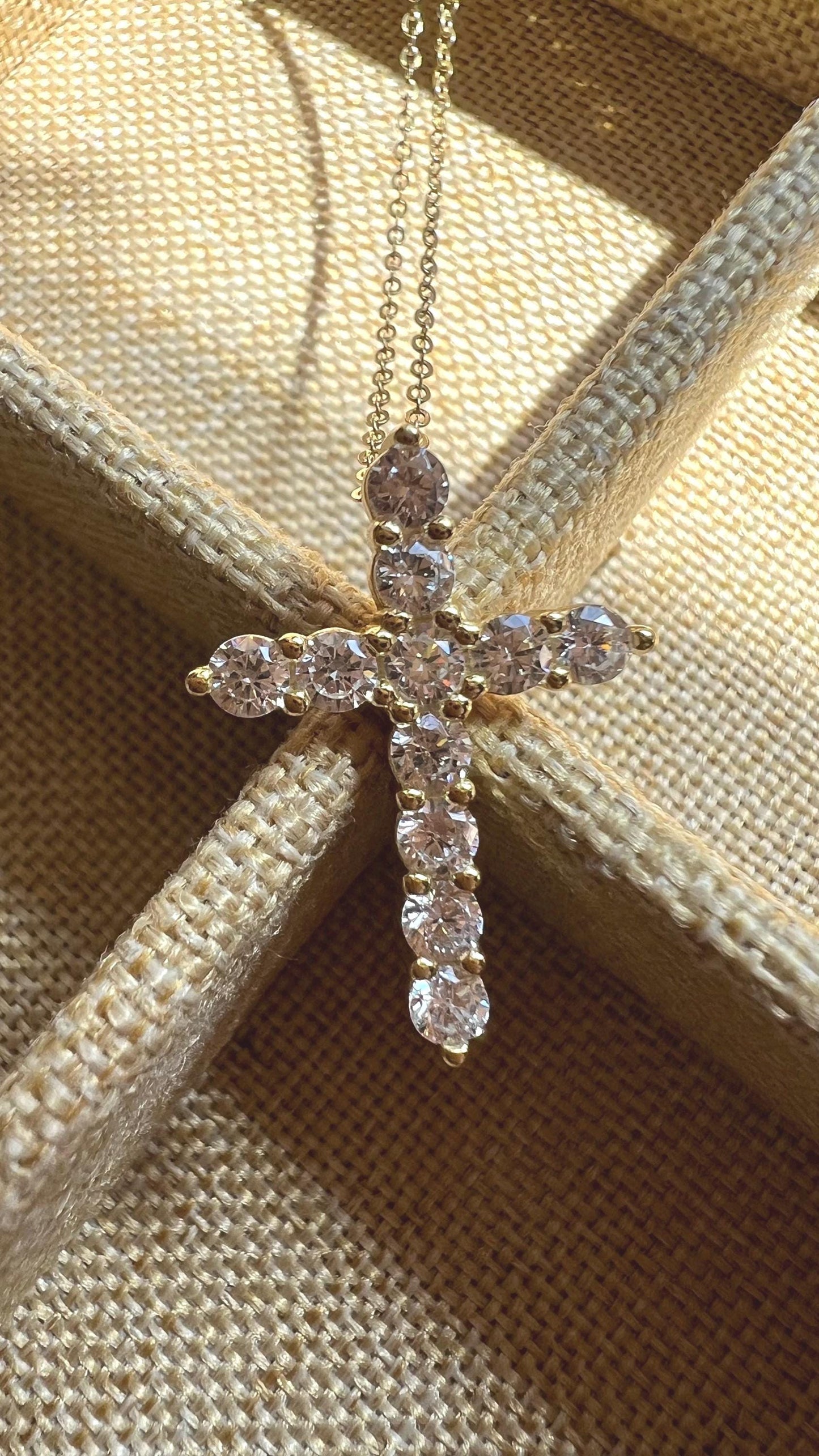 Cross Pendant,CZ Cross Necklace,Diamond Cross ,Baptism Gift ,Cross Jewelry,Bridal Jewelry,Gold Cross Necklace