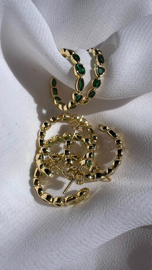 Gold hoop earrings,small hoop earrings,Bezel CZ Half Hoop Earrings,CZ hoop earrings,diamond hoop earrings,trendy earrings,gift for her