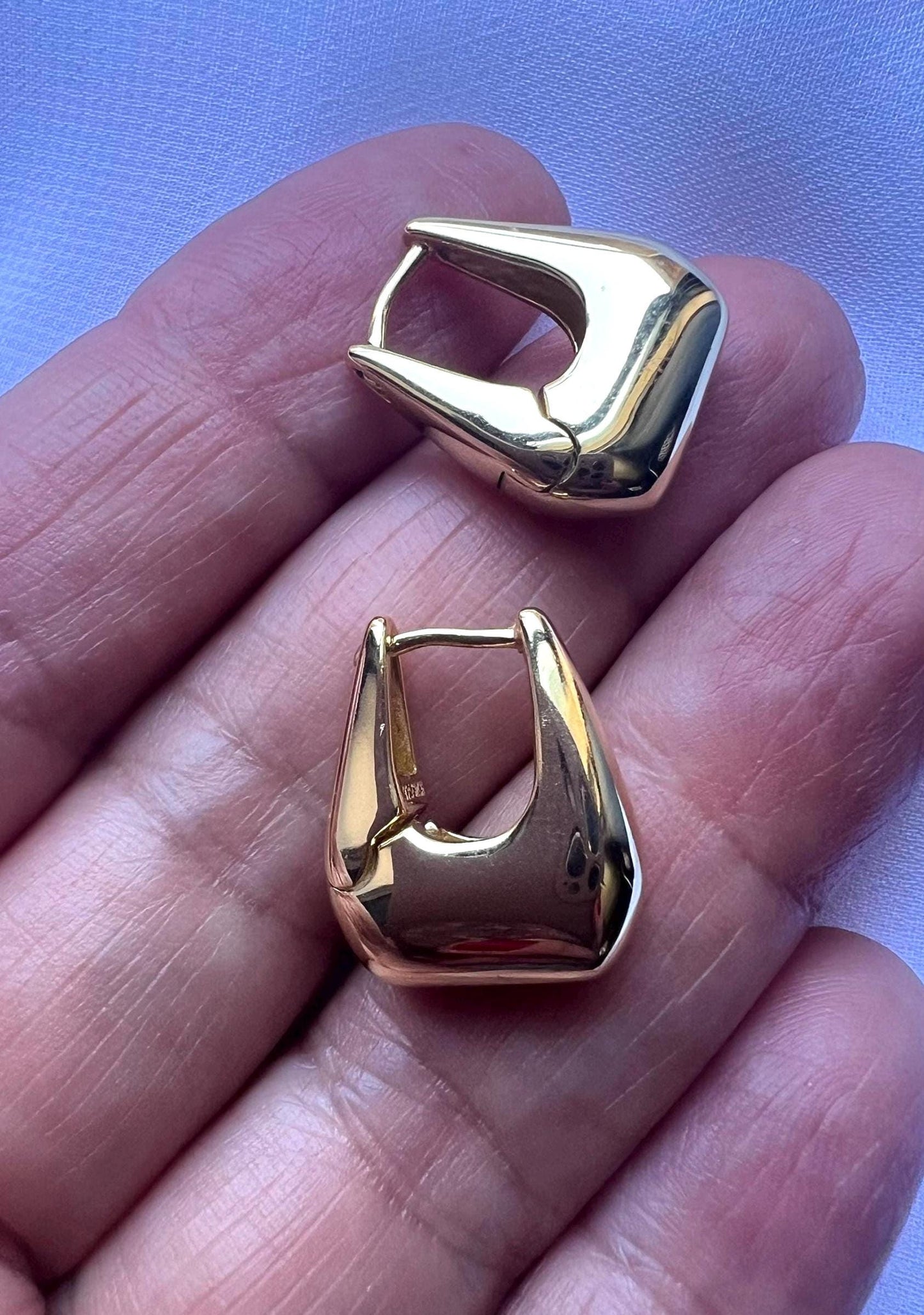 Chunky Mini Huggie Earrings,Bold Statement Jewelry,Trendy Earrings,Thick Small Huggie Earrings,Small thick hoop earrings,Chunky Earrings