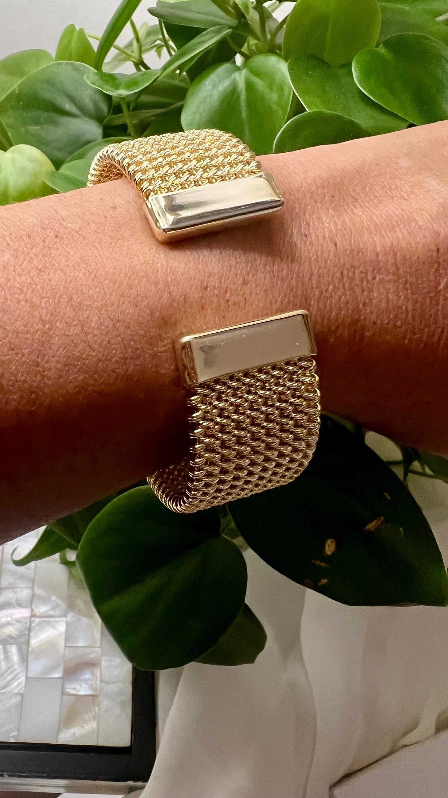 Chunky Brass Statement Bracelet Bold Cuff Bangle Adjustable Wide Bracelet for Women Handmade Boho Jewelry Trendy Boho Bracelet Gift for her