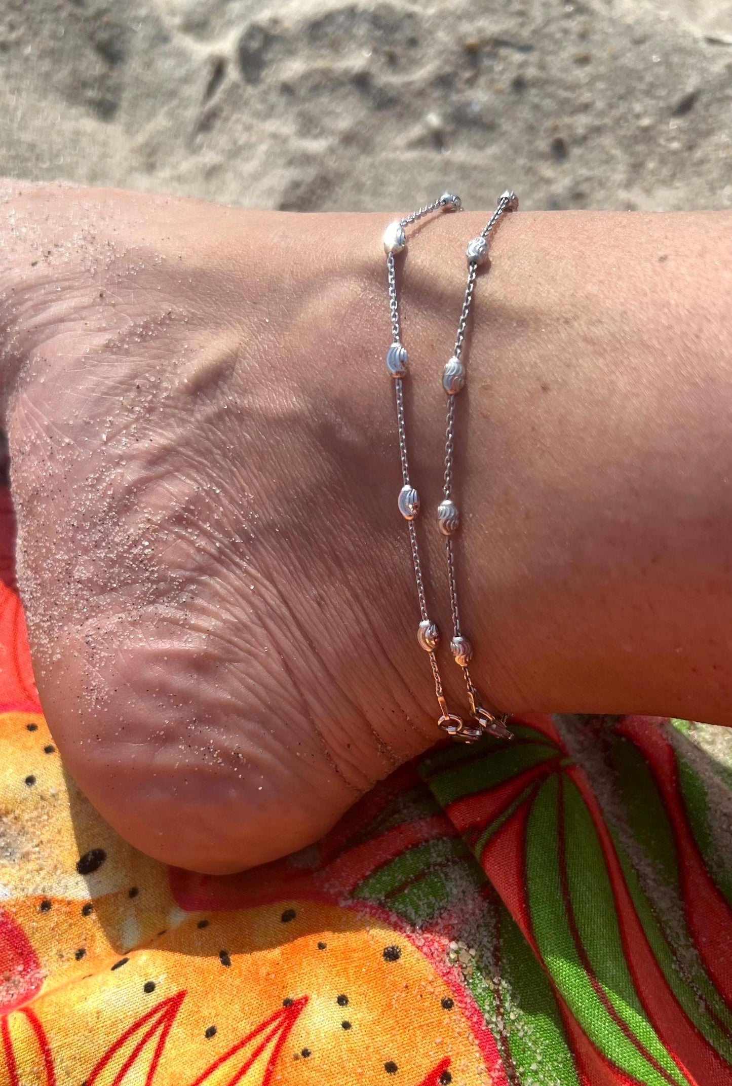 925 Sterling Silver anklet bracelet,delicate anklet bracelet,Sterling silver ball chain anklet,beaded anklet,silver anklet,dainty anklet