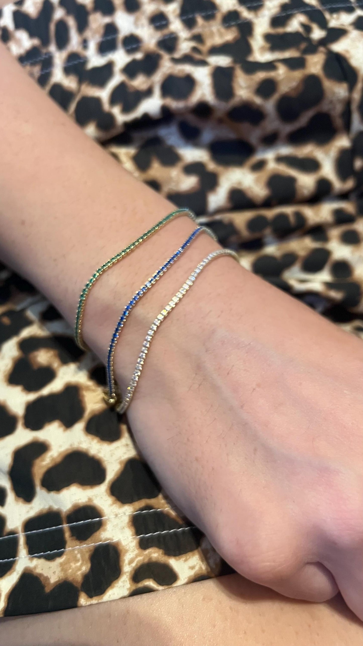 14K Gold Plated Birthstone Tennis Bracelet: Dainty Cubic Zirconia Jewelry