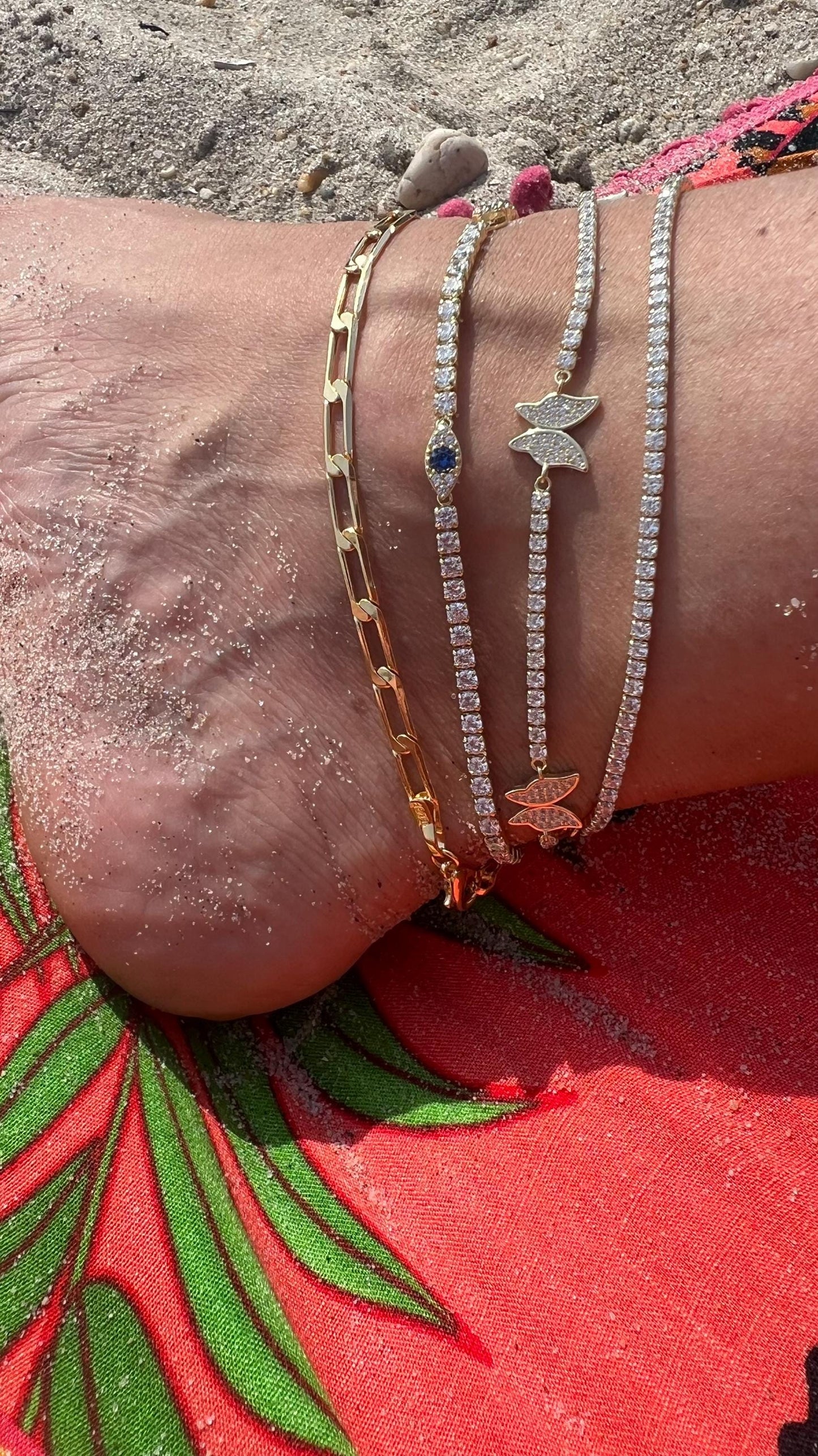 18k gold filled Ankle bracelet,anklet for women gold anklet non tarnish summer jewelry, foot jewelry, chain anklet,paperclip anklet bracelet