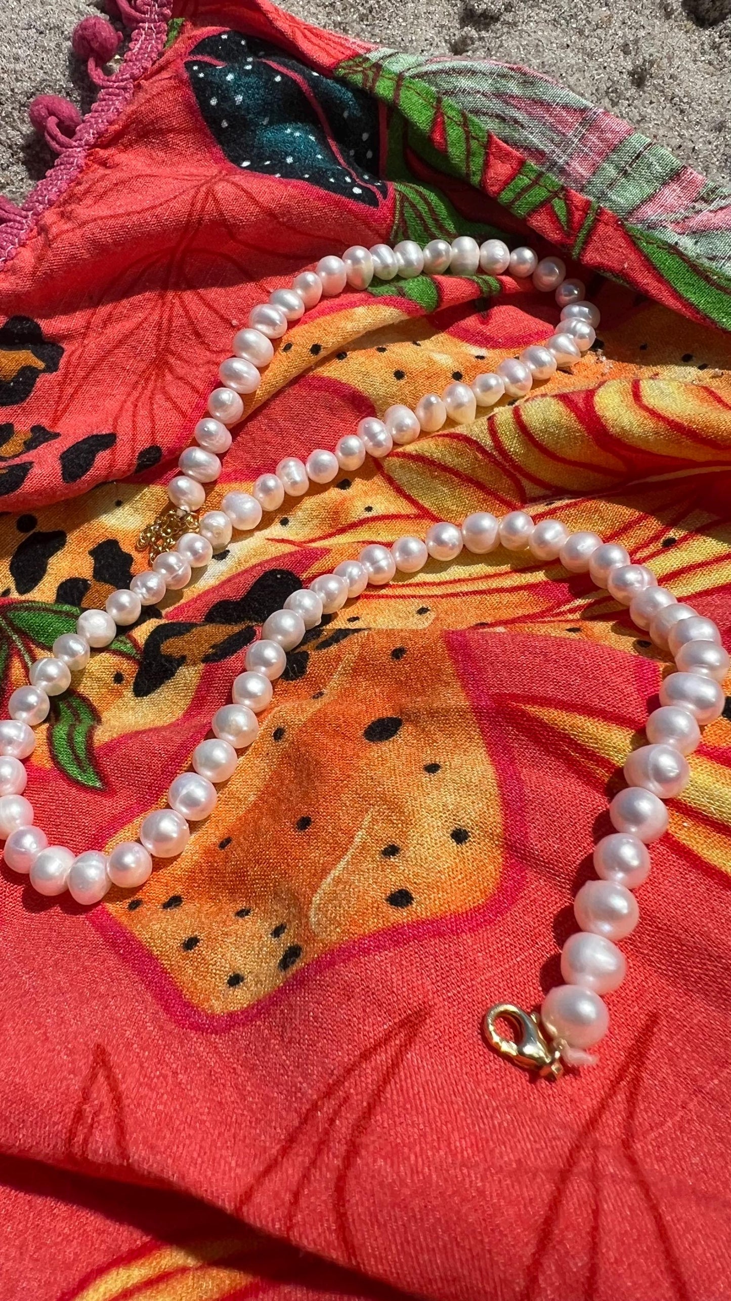 14 K Gold Plated Freshwater Pearl Necklace,Round Fresh Water Pearl Necklace,Pearl Jewelry,Layered Pearl Necklace,Wedding Jewelry,Bridal Gift