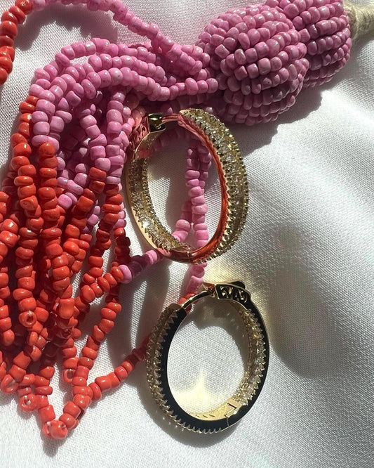 Gold Plated Hoop Earrings: Sterling Silver, Cubic Zirconia, Baguette Earrings for Women,Elegant Jewelry