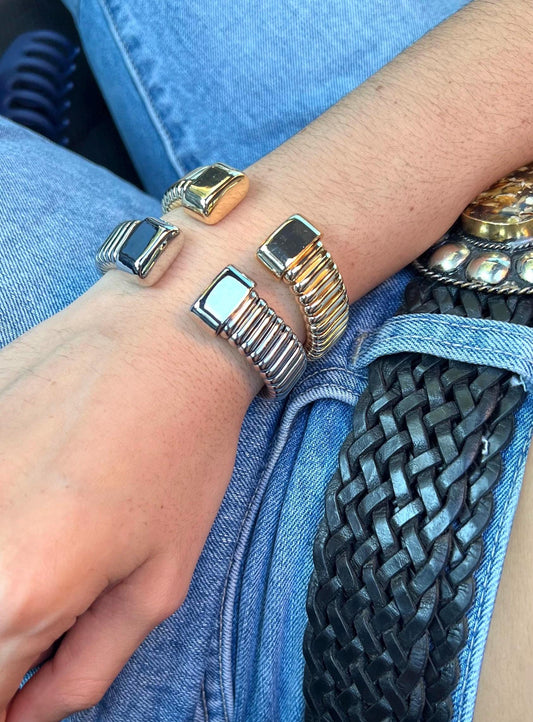 Gold Chunky Cuff Bracelet,Wide Brass Bangle,Open Cuff Bracelet,Thick Cuff Bracelet,Wide Cuff Bangle,Adjustable Bracelet